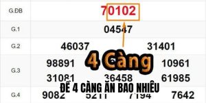 Đề 4 Càng Ăn Bao Nhiêu Và Mẹo Giúp Chinh Phục Giải Đặc Biệt