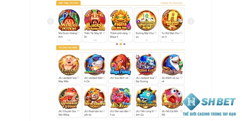 Khám phá một số game hay tại Shbet